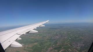 Lufthansa A321 clear summer approach into Frankfurt I 4K60 [upl. by Cob977]