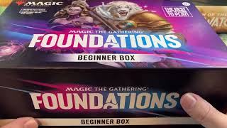 Foundations Beginners Box Opening Is It Good For Beginners Magic The Gathering MTG FDN Unboxing [upl. by Sephira]