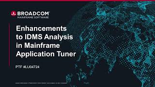 Mainframe Application Tuner  Enhancements to IDMS Analysis [upl. by Murray]