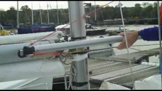 Port Edgar Yacht Club 3 Spinnaker Rigging [upl. by Binette44]