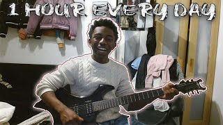 Learning The Guitar Everyday Of November for 1 Hour a DAY 11 [upl. by Darrick]