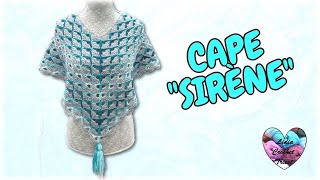 CAPE CROCHET TUTORIEL DÉBUTANT CAPITA PONCHO TEJIDA A CROCHET FACIL crochet вязание knitting [upl. by Candace]