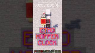 Use the ETHO HOPPER CLOCK to keep track of timing  Redstone with PsiVolt minecraft redstone [upl. by Lemire]