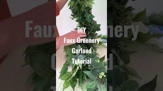 DIY Faux Greenery Garland Tutorial [upl. by Nialb387]