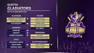 Quetta Gladiators All Picks HBLPSLDraft HBLPSL9 [upl. by Prasad396]