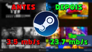 COMO TIRAR a LIMITAÇÃO de INTERNET na STEAM RÁPIDO e FÁCIL 🌐✅️ [upl. by Etirugram466]