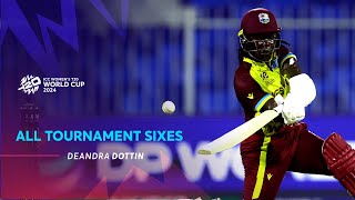 Every Deandra Dottin Six  WT20WC 2024 [upl. by Halueb]