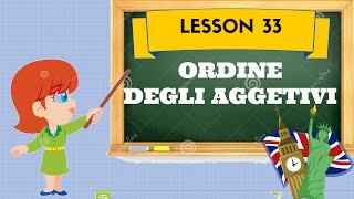 Corso di inglese 33  ORDINE DEGLI AGGETTIVI [upl. by Asi]