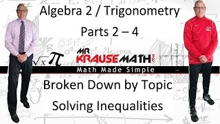 NYS Algebra 2 Trigonometry Regents Questions Solving Inequalities [upl. by Harcourt352]