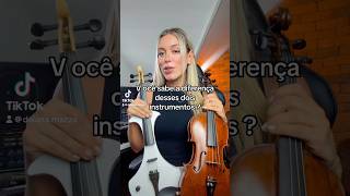 Diferença entre violino acústico e elétrico violino instrumentomusical violinoeletrico [upl. by Oilegor]