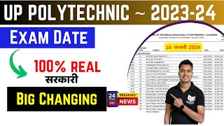 up polytechnic 1st semester exam date 2023  bteup official time table 202324  bteup latest news [upl. by Tteirrah]