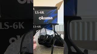 Unboxing Okuma LS6k  baitfeeder  bait runner reel [upl. by Aonehc565]