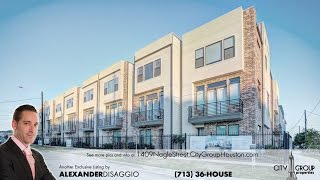 Houses for Sale 77003 Rooftop Patio EADO East Downtown Houston  City Group [upl. by Klemens614]