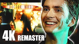 Ninth Doctor Regenerates Into Ten  Doctor Who 4K Remaster  Parting Of The Ways [upl. by Pepper]