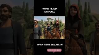 How it really Visitation of Mary to Elizabethbible jesus christianity miracle reels youtube [upl. by Arihday266]