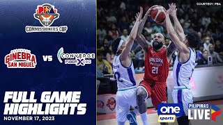 Brgy Ginebra vs Converge highlights  PBA Season 48 Commissioner’s Cup  Nov 17 2023 [upl. by Alleras661]