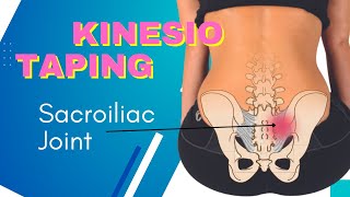 How to apply Kinesiology Tape for the sacroiliac Joint amp lower back [upl. by Rawdon]