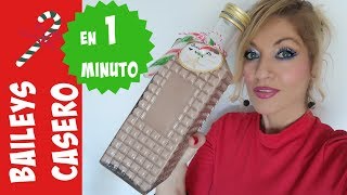 COMO HACER BAILEYS CASERO EN 1 MINUTO  RIQUÍSIMO Y SUPER FÁCIL [upl. by Atteuqal]