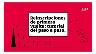 Te ayudamos en tu reinscripción de primera vuelta [upl. by Moreland]