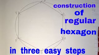 construction of a regular hexagon [upl. by Atiluj288]