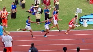 4 x 400m RELAY FINAL DAY 2 TRACK EVENT 6 INTERCOLLEGIATE ATHLETICS  KINGDOM OF TONGA [upl. by Oecam]