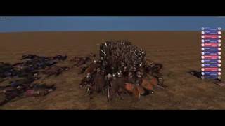 NEW 1000 man Bannerlord Battles Vlandian sergeants vs Battanian Oathbounds [upl. by Yssis521]