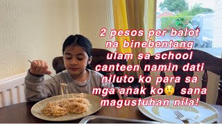 Murang ulam na binebenta sa school canteen namin dati sa high school pinatikim ko sa mga anak ko 😮 [upl. by Scott]