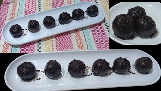 Chocolate Balls Just 3 Ingredients Chocolate Ball Chocolate Laddu tastytreats2010 [upl. by Tortosa]