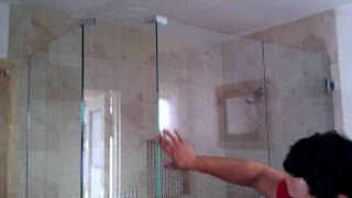 Frameless shower door neo angle [upl. by Intruoc398]