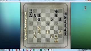 Chess Titans level 7 using both black and white vs computer Windows 7 silent video [upl. by Heidy]