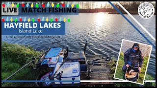 Live Match Fishing Hayfield Lakes  Winter quotCARPAquot Week 4  Island Lake  BagUpTV  December 2020 [upl. by Velasco]