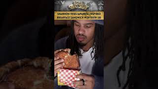 Shannon Tries JapaneseInspired Breakfast Sandwich With Keith Lee  CLUB SHAY SHAY [upl. by Omrellug11]