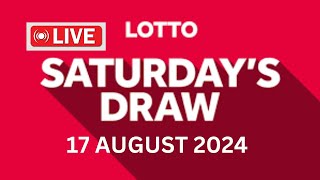 The National Lottery Lotto Draw Live Results from Saturday 17 August 2024  lotto live [upl. by Fay]