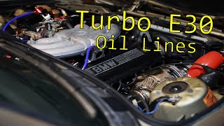 Turbo E30  Part 7 Oil Lines and First Start [upl. by Ecinom592]