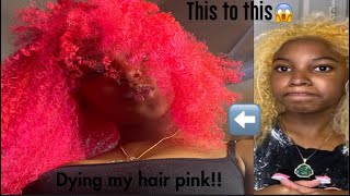 DYING MY HAIR PINK [upl. by Sally]