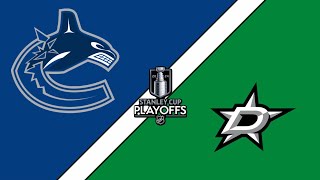 Vancouver Canucks vs Dallas Stars  Stanley Cup Playoff Simulator GAME 2  FULL MATCH [upl. by Etnuaed]