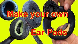 How to make your own foam ear pads or ear cushions for your headset Plantronics C320 [upl. by Odnolor]