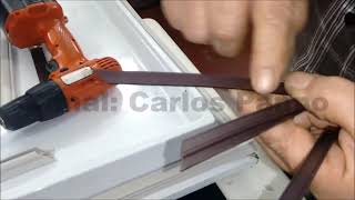 🌎✔ APRENDA A CAMBIAR LOS BURLETES DE SU REFRIGERADOR  Y PINTAR LAS PARTES OXIDADAS  VIDEO 39 [upl. by Adranoel]