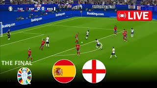 Spain vs England 21  THE FINAL  UEFA Euro Cup 2024  eFootball Pes 21 Gameplay [upl. by Ynnattirb]