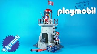 PLAYMOBIL PIRATES  6680 SOLDIERS LOOKOUT WITH BEACON  REVIEW eng [upl. by Richers]