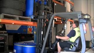 Forklift Training  How to lift a load  Part 56 [upl. by Enad]