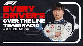 Every Drivers Radio At The End Of Their Race  2023 Abu Dhabi Grand Prix [upl. by Aba644]