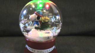 Snoopy snow globe singing Christmas songs [upl. by Three]