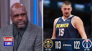 NBA Gametime react to Nikola Jokic scores careerhigh 56 Pts in Nuggets loss to Wizards 122113 [upl. by Jerrome180]