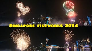 SINGAPORE FIREWORKS 2024 MARINA BAY SAND SINGAPORE [upl. by Turnheim180]