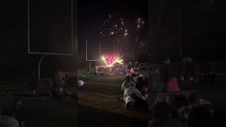 July 4 2024 Final moments of Emporia fireworks show Emporia State Welch Stadium [upl. by Obadiah]