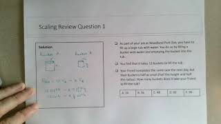 Scaling in Physics  Question 1 [upl. by Schroer]