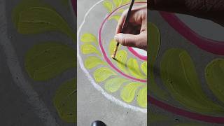 Easy 2 stroke alpona border drawing youtubeshorts alponadesign alpona alponadiwalidesigns [upl. by Ainadi172]