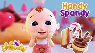 Handy Spandy with Lyrics  Nursery Rhymes and Songs  Elefaanty [upl. by Anaehr]