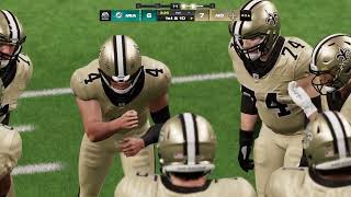 Madden NFL 24 dolphins vs saints at new orleans [upl. by Suiddaht]